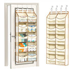 Aokeyee 5 Tiers Over the Door Storage Organizer, Behind Door Storage for Baby Nursery, 80lb Capacity Door Hanging Organizer w