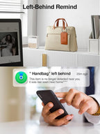 TopMade Smart Luggage Tag with Find My, Premium Leather Luggage Tags for Suitcase, Travel Bags, Backpacks, Anti-Lost Suitcase