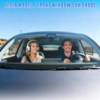 ZATOOTO Tesla Model Y Car Window Shades for Side Windows Sun Shade Static Cling | Front for Driver Visibility | Rear for Baby Sun Protection | Specific fit Frameless Doors | 2020-2024