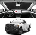 Custom Fit Windshield Sun Shade for RAM 2500 3500 2012-2026, Foldable Car Sunshade with Storage Bag, UV & Heat Reflector, Keeps Interior Cool
