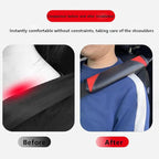 Car Seat Belt Cover 2 Pcs Leather Shoulder Pad with Bling Crown Protector Car Safety Strap Covers Accessories,Wine red