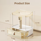 Delamu 3-Tier Bathroom Counter Organizer with Drawer, Multi-Purpose Makeup Organizer Countertop for Vanity, Large Cosmetic Di