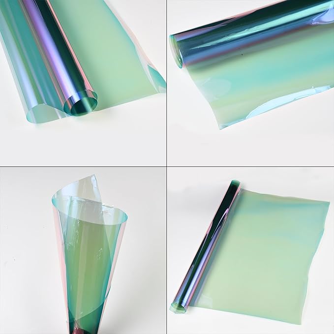 Chameleon Dreamy Purple Windshield Tint 65% VLT Car Front Window Tint Colorful Purple Blue Color Change Effect Car Window Solar Protection Film, 29.52" x 118.11"
