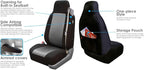 FH Group Car Seat Cover Rear Set Striking Striped Car Seat Covers with Rear Split Bench, Universal Fit Interior Accessories f