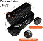 Car Seat Gap Filler Organizer, 2 Pack Multifunctional Auto Console Side Storage Box with Cup Holders 2 Seat Hooks for Drink, Car Organizer Front Seat for Holding Phone, Sunglasses