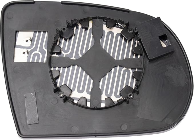 TRQ Driver Side Mirror Glass Heated Snap On Compatible with 2014-2020 Jeep Cherokee CH1324174