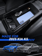 for Model 3 Center Console Organizer Armrest Tray Middle Storage Box Insert Container Durable ABS Plastic Accessories 2024 2025