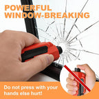 4PCS Car Window Breaker Seatbelt Cutter, Portable 2 in 1 Seatbelt Cutter and Window Glass Breaker Keychain Emergency Escape T