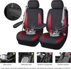 Flying Banner AquaShield Front car seat Covers Set Waterproof Water Resistant arm Rest Compatible Shoulder Seatbelt Compatibl
