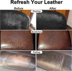 Black Leather Recoloring Balm, Leather Color Restorer Conditioner, Leather Repair Kits for Vinyl Furniture, Sofa, Car Seats, 