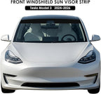Front Windshield Sun Visor Strip Tint Film for Model 3, Precut Premium DIY Car Window Tint (Black 5%)