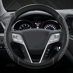 West Llama Customized Auto Car Steering Wheel Cover for Hyundai,Tucson,Sonata,Elantra,Santa Fe,Genesis,Sonata Hybrid,Azera,Ve