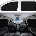 ZATOOTO Car Window Sun Shades Covers - 4 Pcs Magnetic Privacy Side Sunshades Blackout Auto Camping Curtains Accessories for Sleeping Family and Women Men Kids Baby