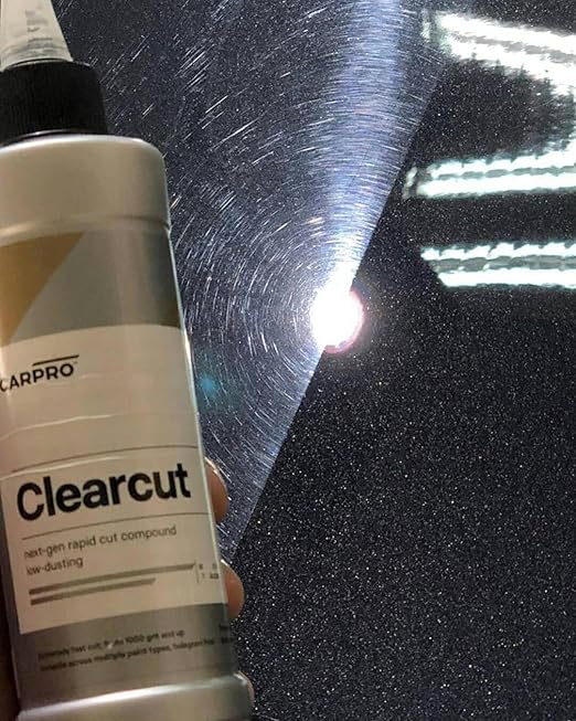 CARPRO Clear Cut Correction Compound - Heavy Cut Compound for Fast Paint Correction - Professional Body Shop Car Paint Scratch Repair, Fix Scratches & Swirls - Detailing and Buffing - 250ml (8oz)