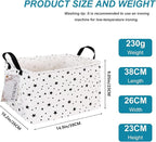 FANKANG Storage Basket,Nursery Hamper Canvas Laundry Basket Foldable with Waterproof PE Coating Storage, Office, Bedroom, Clo