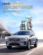 Tuyoung Roof Rack Cross Bars Compatible with Volvo XC60 XC-60 2018-2026, 220lbs Lockable Heavy Duty Anti-Theft Aluminum Roof Rails Crossbars Rooftop Accessories Luggage Racks Carrier Black
