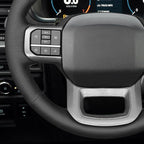MEWANT Steering Wheel Covers for Ford F-150 2021-2025 / F-150 Lightning 2022-2025 Hand-Stitched F150 Steering Wheel Wrap