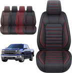 YIERTAI Chevy Silverado Seat Covers Compatible with GMC Sierra fit 2007-2025 2026 1500/2500/3500HD Trail Boss Z71 Crew Double