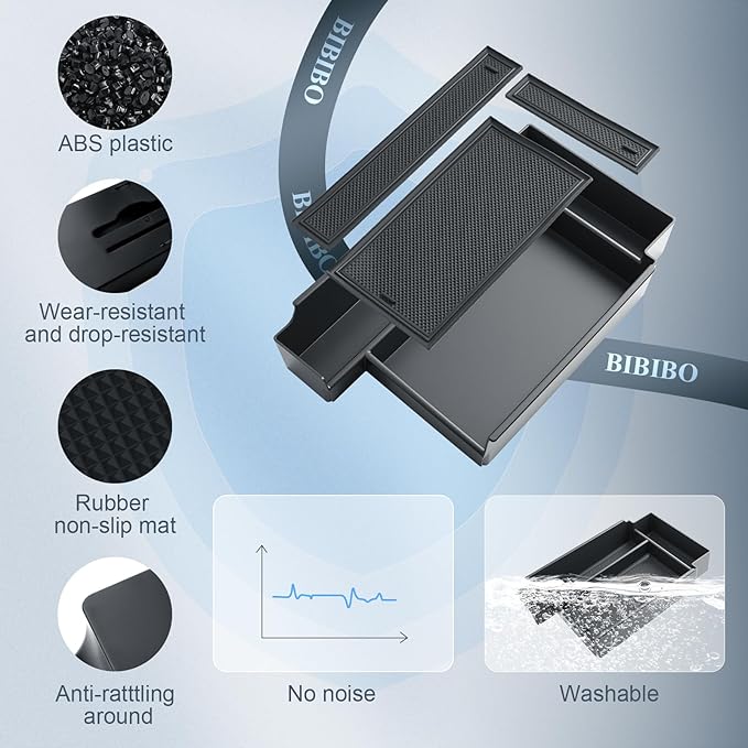 BIBIBO for 2026 Pathfinder Center Console Organizer 2026 Nissan Pathfinder (S/SV/Rock Creek/SL/Platinum) Console Armrest Insert Tray 2026 Nissan Pathfinder Accessories