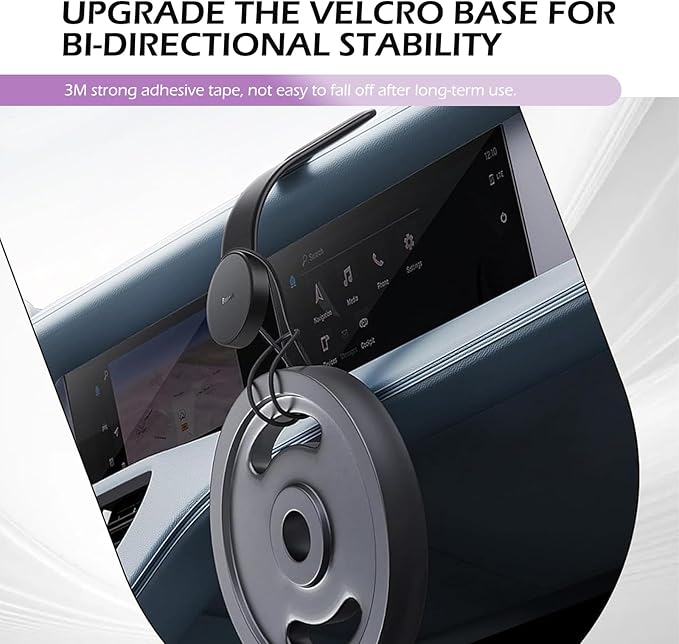 Mobile Phone Holder, Adsorption Type Flexible Bending Navigation Bracket, Horizontal and Vertical Placement One-Handed Portable Holder, for Most Mobile Phones (Black)