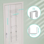 HapiRm Over Door Hat Rack - Wall Mounted Hat Organizer with 6 Hooks and Metal Basket Design, Baseball Cap Organizer Storage H