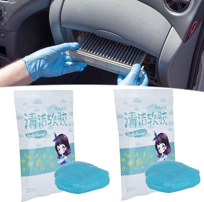 Keyboard Cleaner, Cleaning Gel Dusting Gadget Practical Portable, Car Gel Cleaner for Automotive Air Vent Mobile Phone Laptop