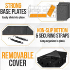 FORTEM Trunk Organizer with Cooler For SUV Car Organizer and Storage, Collapsible Multi-Compartment, Perfect Christmas Gifts Fo