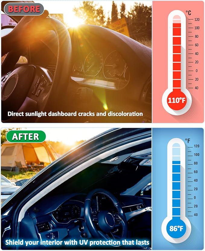 for Model X Windshield Sun Shade Sunshade for Tesla Model X 2016-2024 2025 2026 Windshield Cover Window Shield Protector Sun Visor Tesla Car Accessories Keeps Car Interior Cool
