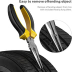 AUTOWN Flat Tire Repair Kit with Plugs 31 Pcs for Car, Motorcycle, ATV, Jeep, Truck, Tractor Flat Tire Puncture Repair
