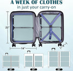 Compression Packing Cubes for Travel Accessories, 2 Set Compression Bags Travel Cubes for Packing Suitcase Luggage Organizer 