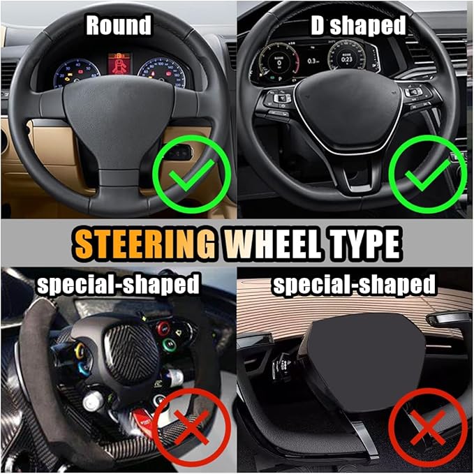 Bling Soft Leather Steering Wheel Cover, 15 Inch Colorful Rhinestones Auto Elastic Protector with Crystal Diamond for Women G