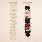 jontell Baseball Cap Storage Over Door-1 Pack-Boho Macrame Cap Holder Wall Hat Organizer for Baseball Cap Holder, Hat Rack fo