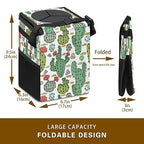 Cactus Car Trash Can with Lid Collapsible Reusable Waterproof Car Garage Bag,Automotive Garbage Can,Car Accessories Interior Car Organizer