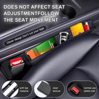 2PCS Car Seat Gap Filler Organizer,Multifunctional Car Gap Fillers with USB and Phone Holder, Universal Car Seat Storage Organizer Between Seats for Phone, Keys, Eyeglasses(Black)