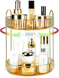360 Rotating Makeup Organizer - Large Capacity Spinning Perfume & Cosmetic Skincare Holder for Vanity & Countertop (Vibrant O