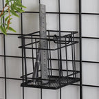 Metal Mesh Wall Grid Panel Hanging Basket,Display Shelf,Pen Holder,Hooks Rack,Bookshelf,Decorative Desk Storage Organizer for