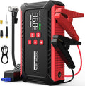 7000A Jump Starter with Air Compressor, 21800mAh Car Battery Jump Starter (All Gas/16.0L Diesel) with 150PSI Auto-Shutoff Tire Inflator, 12V Portable Jump Box with Booster, Jumper Cables