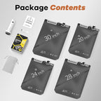 Vacuum Storage Bags for Travel with Wireless Rechargeable Air Pump, 16 Pack Travel Essentials Space Saver Compression Bag for