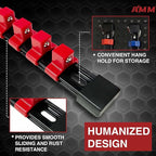 AMM 9-Piece Socket Organizer, 1/2 inch, 3/8 inch and 1/4 inch Drive ABS Tools-Socket Holder,Heavy Duty Socket Racks, Premium 