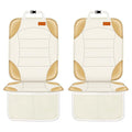 Siivton Car Seat Protector for Child, Cushion for Leather & Fabric Seats, 2 Mesh Pockets, Non-Slip Bottom, Waterproof for Veh