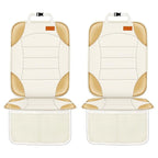 Siivton Car Seat Protector for Child, Cushion for Leather & Fabric Seats, 2 Mesh Pockets, Non-Slip Bottom, Waterproof for Veh