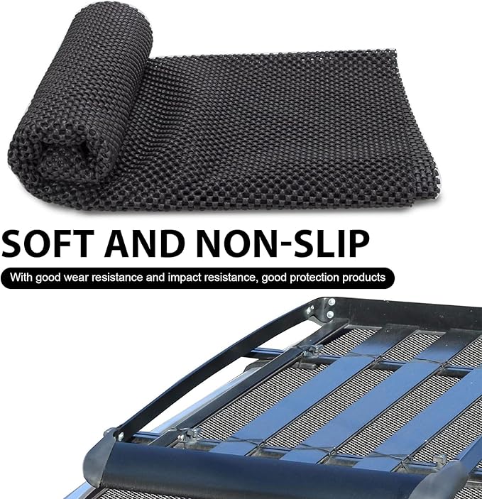 Car Roof Non-Slip Rug Pad, Roof Cargo Bag Protective Mat, PVC Car Roof Storage Bag Protective Mat, Roof Rack Accessory, for