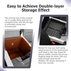 LUWU Center Console Organizer Compatible with 2022 2023 2024 2025 2026 GMC Hummer EV Accessories 2025 2026 Hummer EV Center Console Organizer Armrest Storage Box Armrest Organizer Insert Tray (Black)