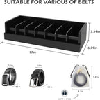 Belt Organizer for Drawer - Bamboo Belt Storage Organizer | Belt Rack for Closet Wall Mount Men Women Tie Sock Bra Scarf Ribb