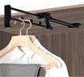 Pull Out Clothes Rail Extendable Pull Out Closet Rod - Wardrobe Pull-Out Trousers Rack, Extendable 25-45Cm Drawer Closet Clot