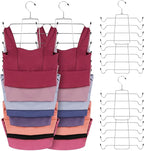 ZEDODIER 6 Pack Tank Top Hanger Space Saving, Bra Hangers for Closet Organizer, Hanging Bra Organizer Tank Tops Holder with 4