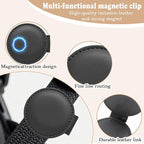 2 Pack Stronger Magnetic Belt Clip, Shoulder Strap Positioners, Relieves Neck & Shoulder Pressure, Enhances Traveling Safety & Comfort
