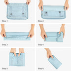 Mossio 9 Set Packing Cubes with Shoe Bag & Electronics Bag - Luggage Organizers Suitcase Travel Accessories