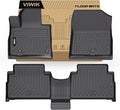 VIWIK Floor Mats for Hyundai Santa Fe Hybrid 2021-2023 - All Weather Protection, Custom Fit 1st & 2nd Row, TPE, Non-Slip, Easy to Clean, 3D Scanning Design, Waterproof, Durable, Odorless