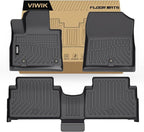 VIWIK Floor Mats for Hyundai Santa Fe Hybrid 2021-2023 - All Weather Protection, Custom Fit 1st & 2nd Row, TPE, Non-Slip, Easy to Clean, 3D Scanning Design, Waterproof, Durable, Odorless